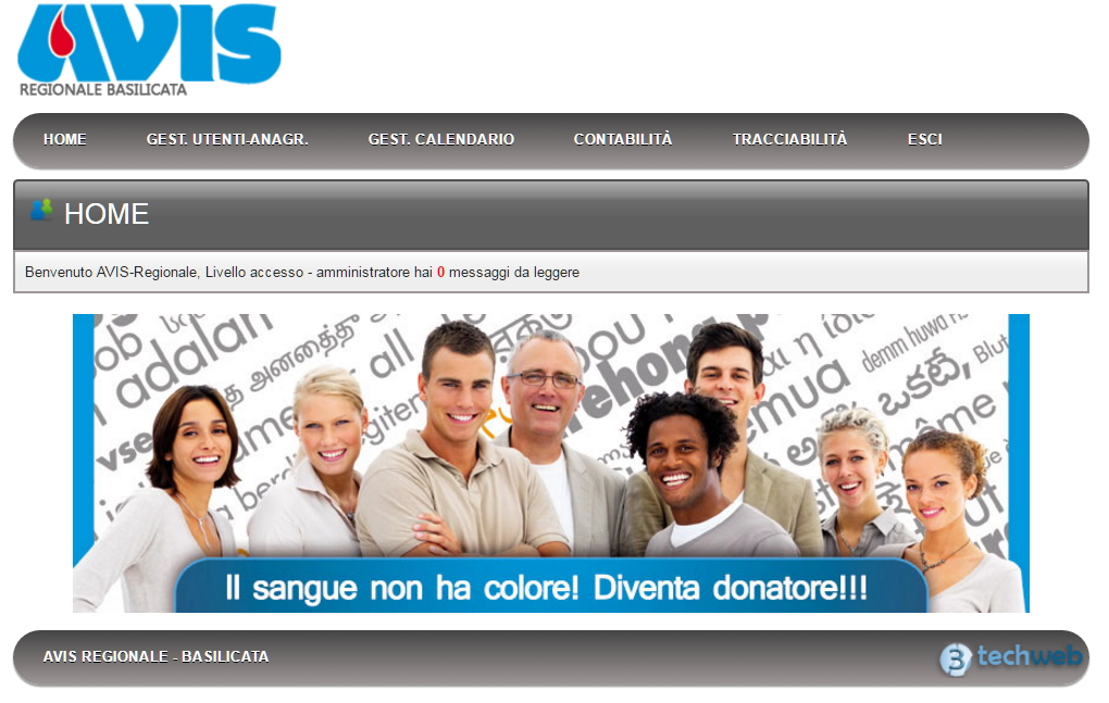 Welcome page